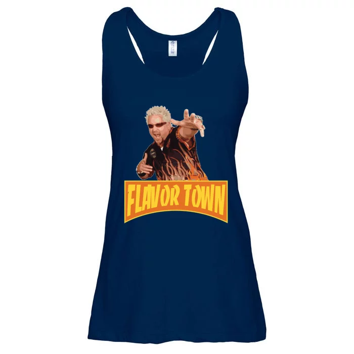 Flavor Town Usa Guy Flerl Ladies Essential Flowy Tank