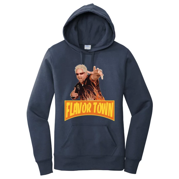 Flavor Town Usa Guy Flerl Women's Pullover Hoodie