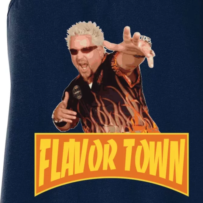 Flavor Town Usa Guy Flerl Women's Racerback Tank