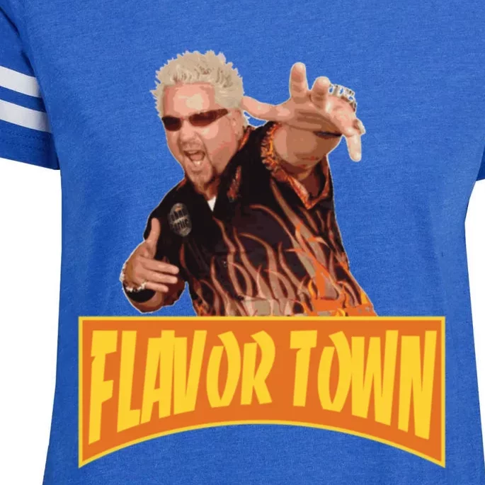 Flavor Town Usa Guy Flerl Enza Ladies Jersey Football T-Shirt