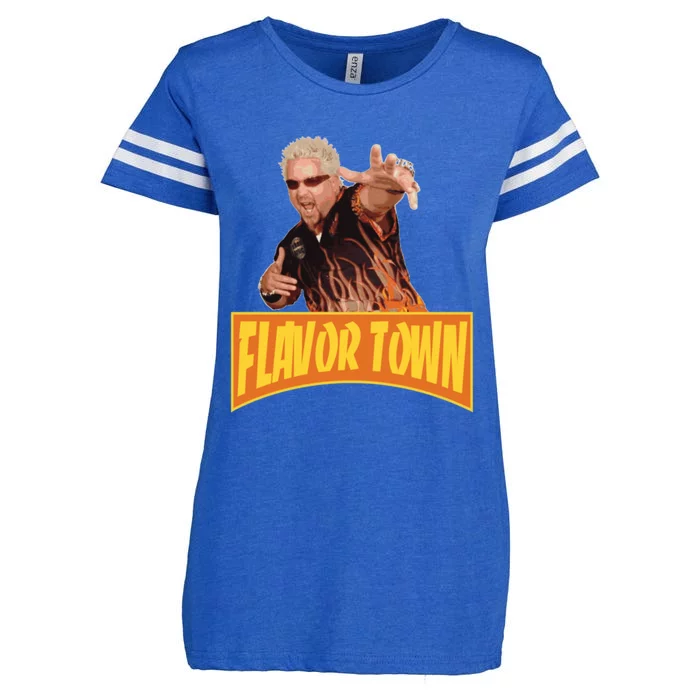 Flavor Town Usa Guy Flerl Enza Ladies Jersey Football T-Shirt