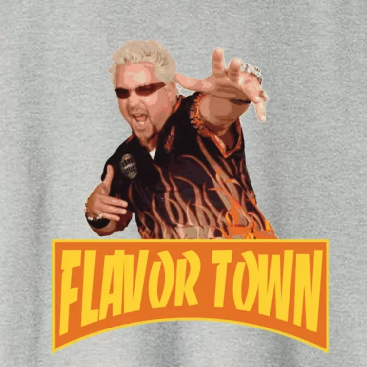 Flavor Town Usa Guy Flerl Women's Crop Top Tee