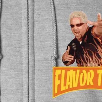 Flavor Town Usa Guy Flerl Full Zip Hoodie