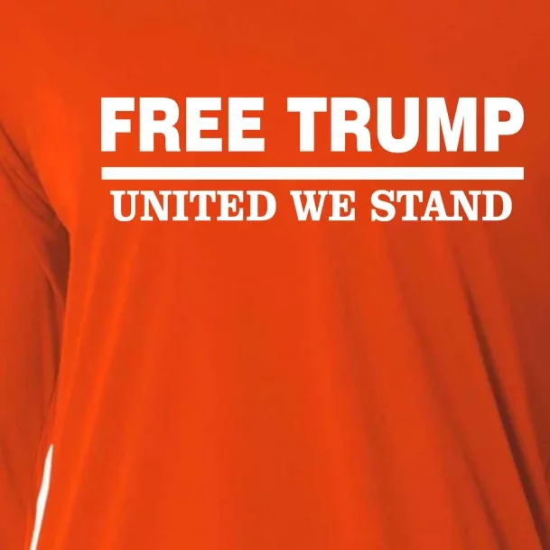 Free Trump United We Stand President Trump Supportive Cooling Performance Long Sleeve Crew