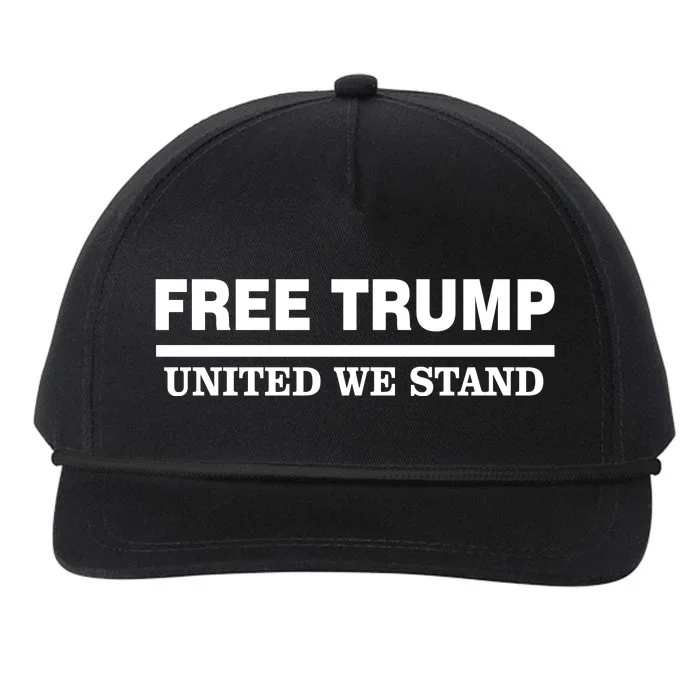 Free Trump United We Stand Snapback Five-Panel Rope Hat