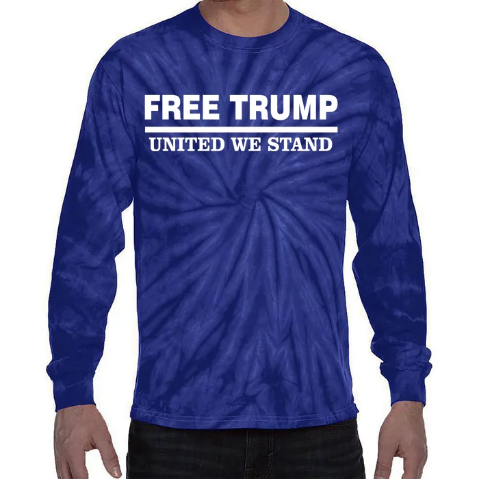 Free Trump United We Stand Tie-Dye Long Sleeve Shirt