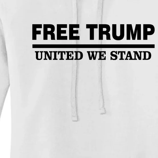 Free Trump United We Stand Women's Pullover Hoodie