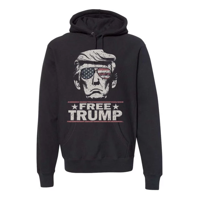 Free Trump Vintage Pro Donald Premium Hoodie