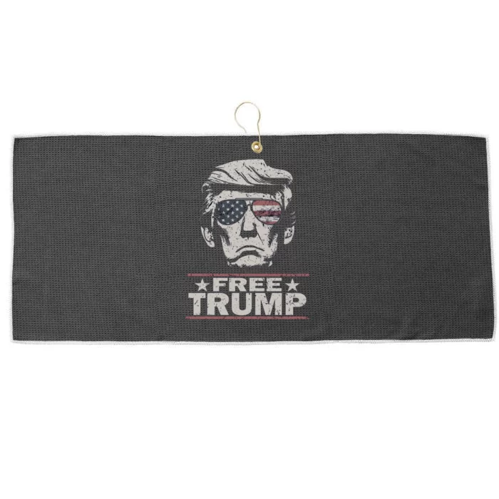 Free Trump Vintage Pro Donald Large Microfiber Waffle Golf Towel