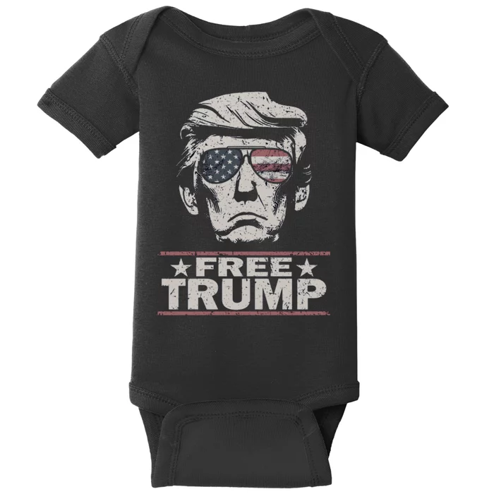 Free Trump Vintage Pro Donald Baby Bodysuit