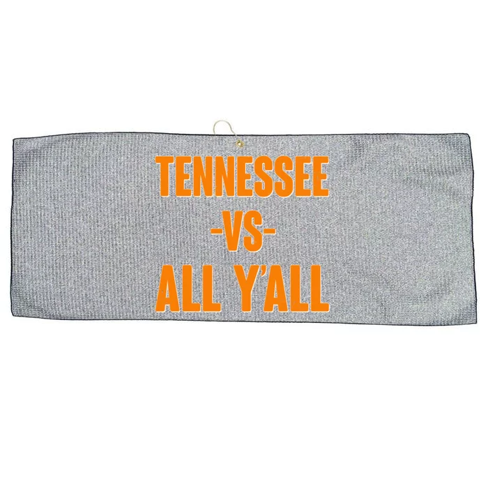 Funny Tennessee VS All Y'all Large Microfiber Waffle Golf Towel