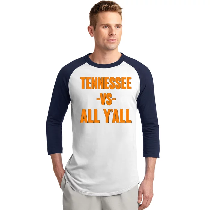 Funny Tennessee VS All Y'all Baseball Sleeve Shirt