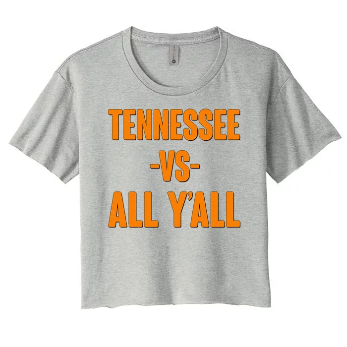 Funny Tennessee VS All Y'all Women's Crop Top Tee