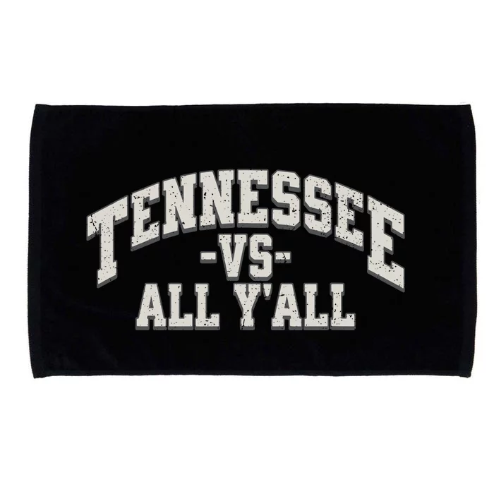 Funny Tennessee Vs All Yall Knoxville TN Orange Gift Microfiber Hand Towel