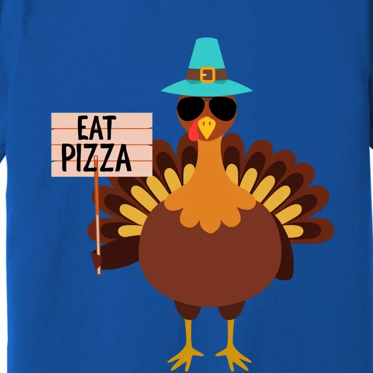 Funny Turkey Vegan Eat Pizza Vegetarian Vegan Day Gift Premium T-Shirt