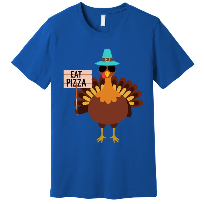 Funny Turkey Vegan Eat Pizza Vegetarian Vegan Day Gift Premium T-Shirt