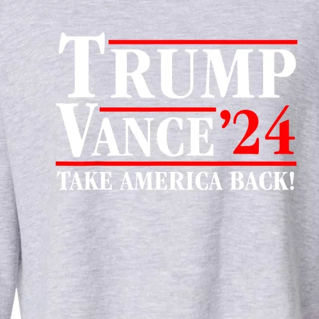 Funny Trump Vance 2024 Vice President Vp Gift Cropped Pullover Crew