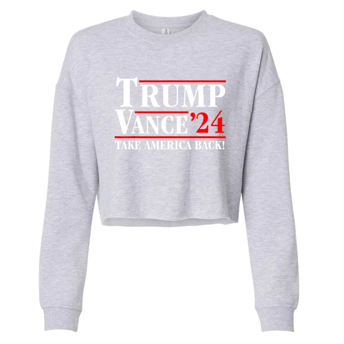 Funny Trump Vance 2024 Vice President Vp Gift Cropped Pullover Crew