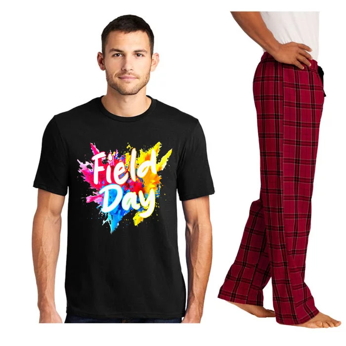 Field Trip Vibes Field Day Fun Day Colorful Teacher Student Pajama Set