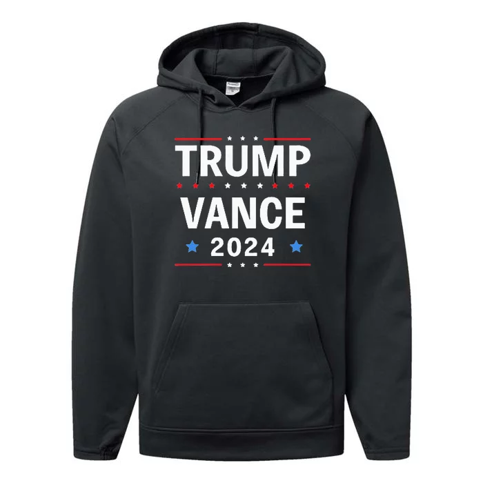 Funny Trump Vance 2024 Vice President America Vote Performance Fleece Hoodie