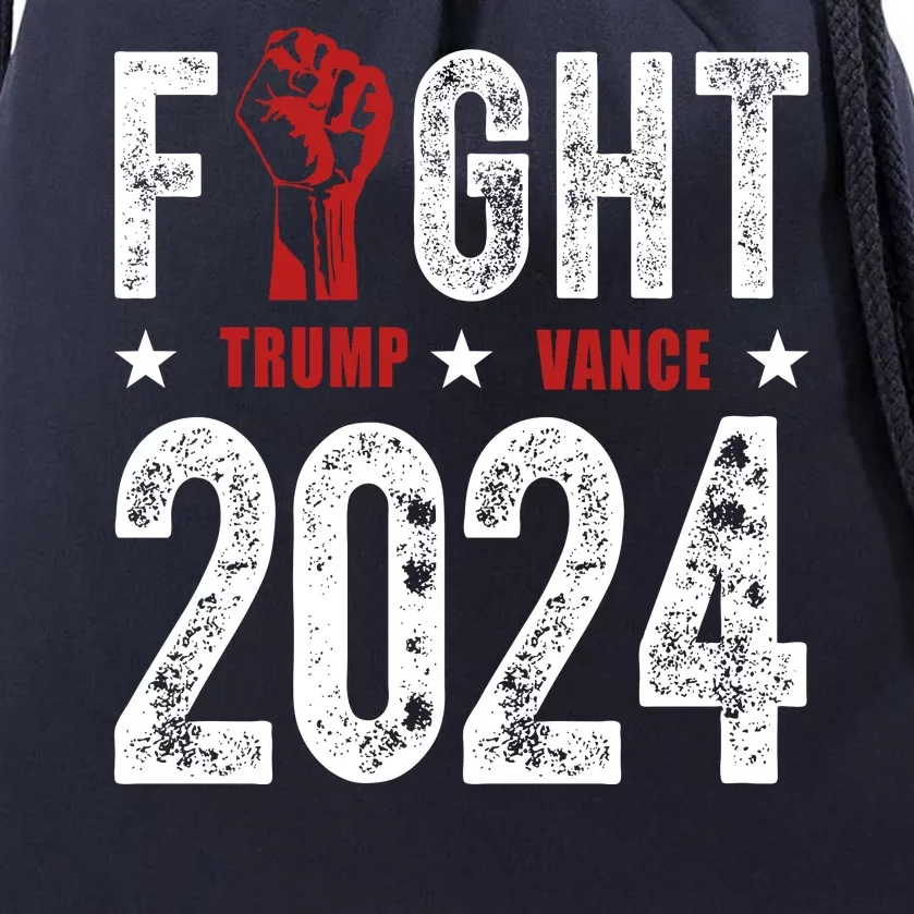 Fight Trump Vance 2024 Republican Drawstring Bag