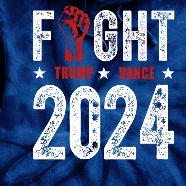 Fight Trump Vance 2024 Republican Tie Dye Hoodie