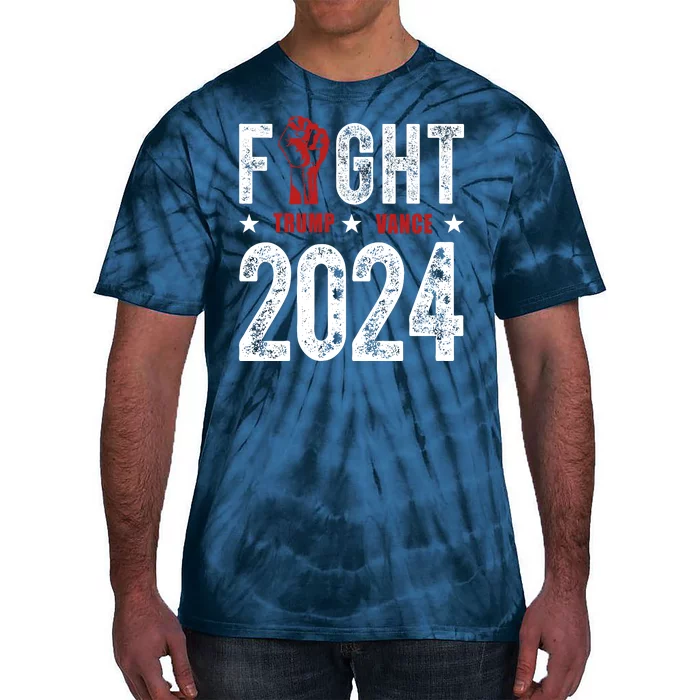 Fight Trump Vance 2024 Republican Tie-Dye T-Shirt