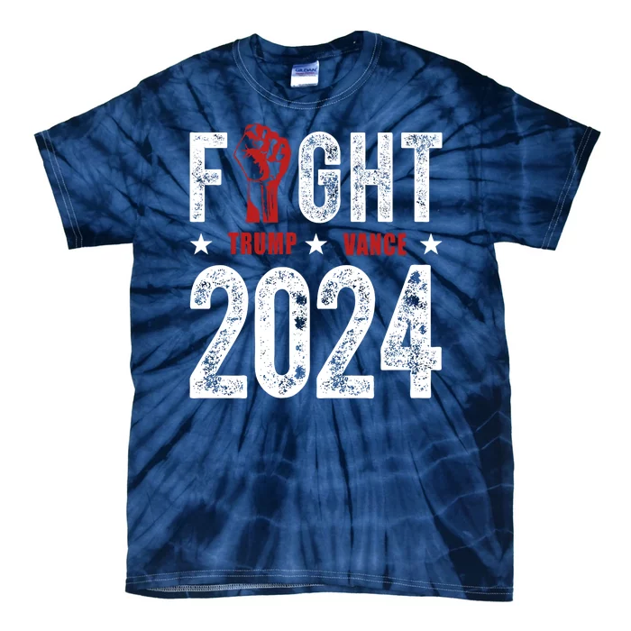 Fight Trump Vance 2024 Republican Tie-Dye T-Shirt