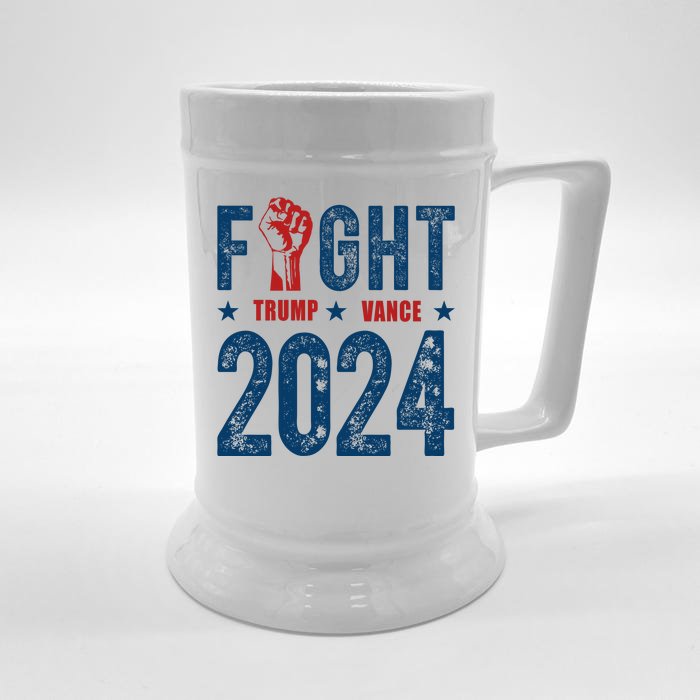 Fight Trump Vance 2024 Republican Front & Back Beer Stein