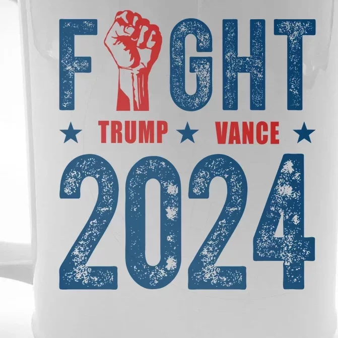 Fight Trump Vance 2024 Republican Front & Back Beer Stein