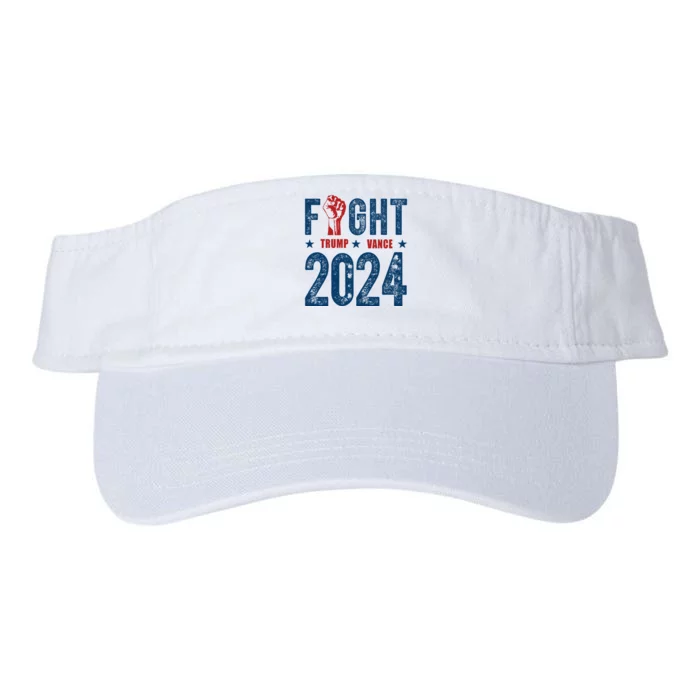 Fight Trump Vance 2024 Republican Valucap Bio-Washed Visor