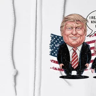 Funny Trump Vs Biden I Really DonT Know What He Said Full Zip Hoodie