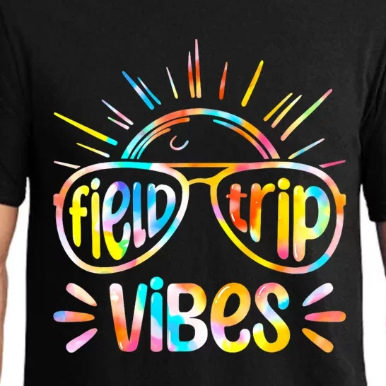 Field Trip Vibes Sunglasses Tie Dye Field Day Teachers Pajama Set