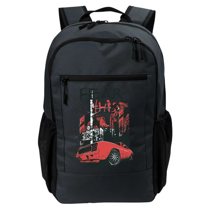 Fear This Vintage Muscle Car Cool City Graphic Daily Commute Backpack