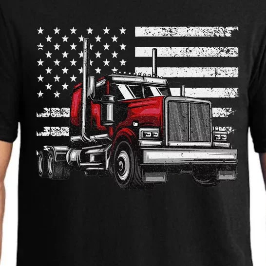 Funny Trucker Vehicle Truck Driver Pajama Set