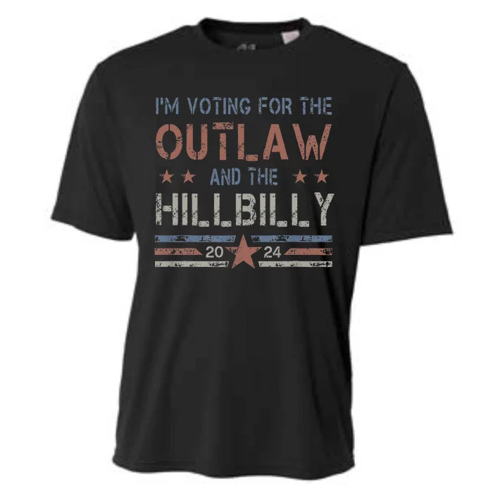 Funny Trump Vance 2024 Donald Trump J.D. Vance Outlaw Hillbilly Cooling Performance Crew T-Shirt