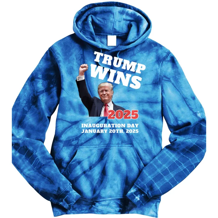 Funny Trump Wins 2025 Inauguration Day Crew Liberal Tears Tie Dye Hoodie