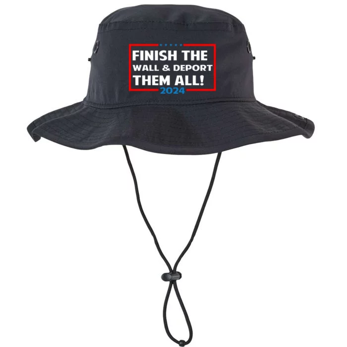 Finish The Wall Deport Them All 2024 Legacy Cool Fit Booney Bucket Hat