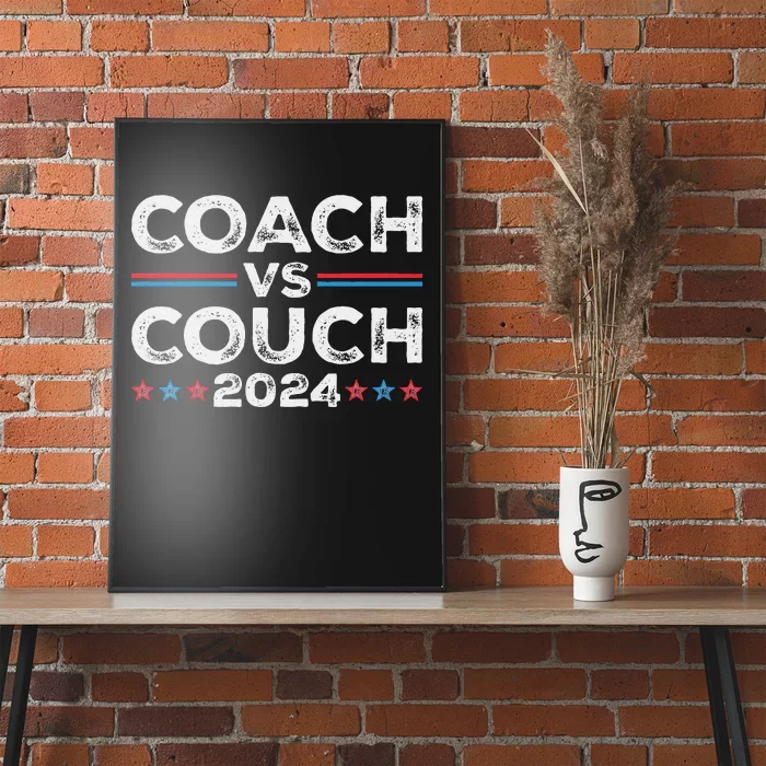 Funny Tim Walz Waltz Vs Jd Vance 2024 Coach Vs Couch Poster