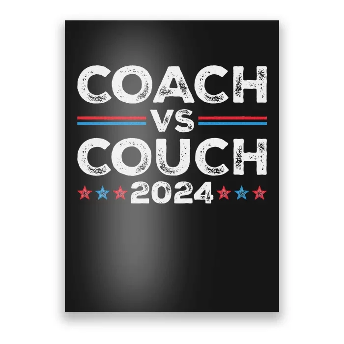 Funny Tim Walz Waltz Vs Jd Vance 2024 Coach Vs Couch Poster