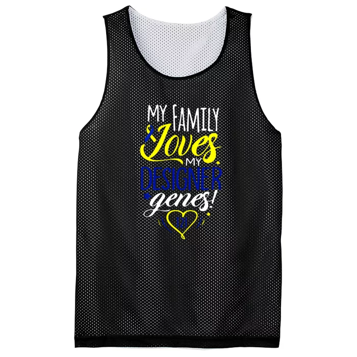 Family T21 World Down Syndrome Awareness Day Gift Mesh Reversible Basketball Jersey Tank