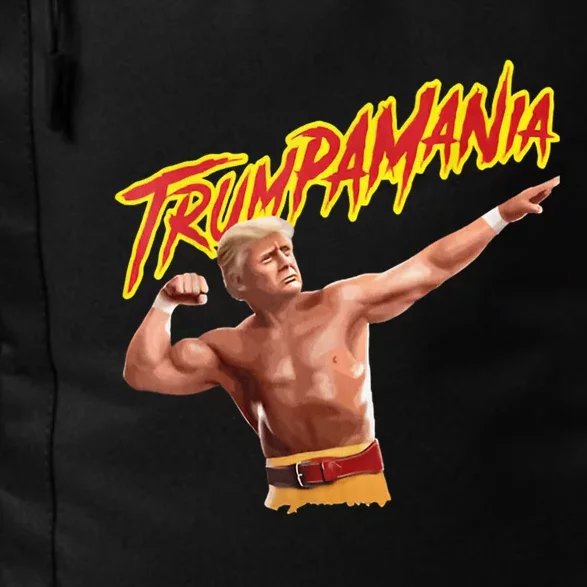 Funny Trumpmania Wrestling Meme 2024 Let Trumpamania Run Wild Daily Commute Backpack