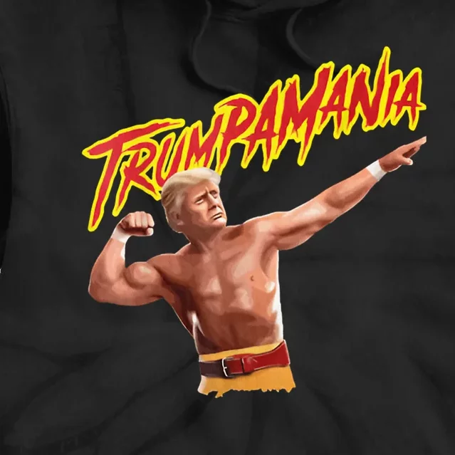 Funny Trumpmania Wrestling Meme 2024 Let Trumpamania Run Wild Tie Dye Hoodie