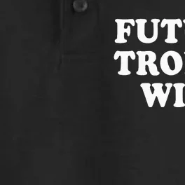 Future Trophy Wife Funny Dry Zone Grid Performance Polo