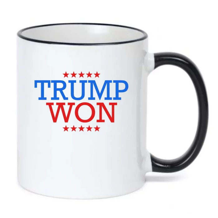 Funny Trump Won Black Color Changing Mug