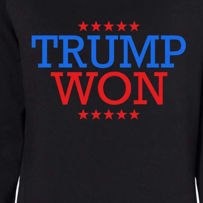 Funny Trump Won Womens California Wash Sweatshirt