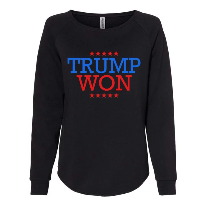 Funny Trump Won Womens California Wash Sweatshirt