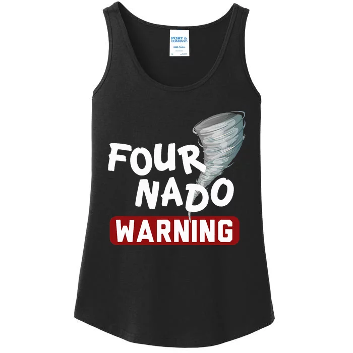 Fournado Tornado Watcher Chaser Birthday Ladies Essential Tank