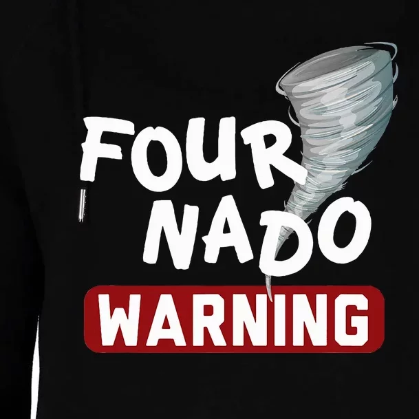 Fournado Tornado Watcher Chaser Birthday Womens Funnel Neck Pullover Hood