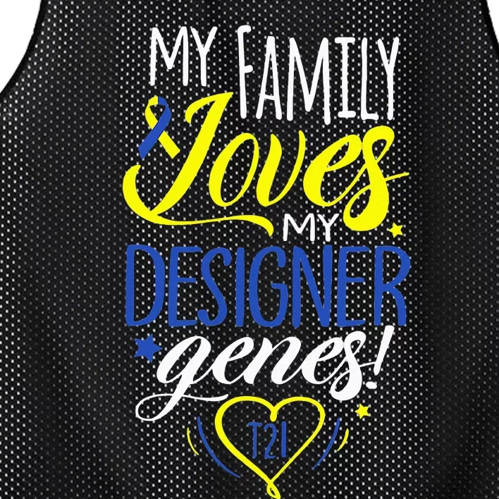 Family T21 World Down Syndrome Awareness Day Mesh Reversible Basketball Jersey Tank